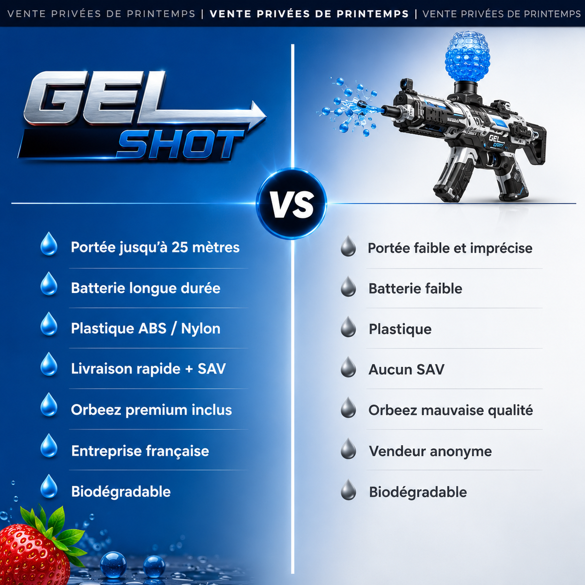 Mini Splash – Pistolet à Eau Manuel Compact