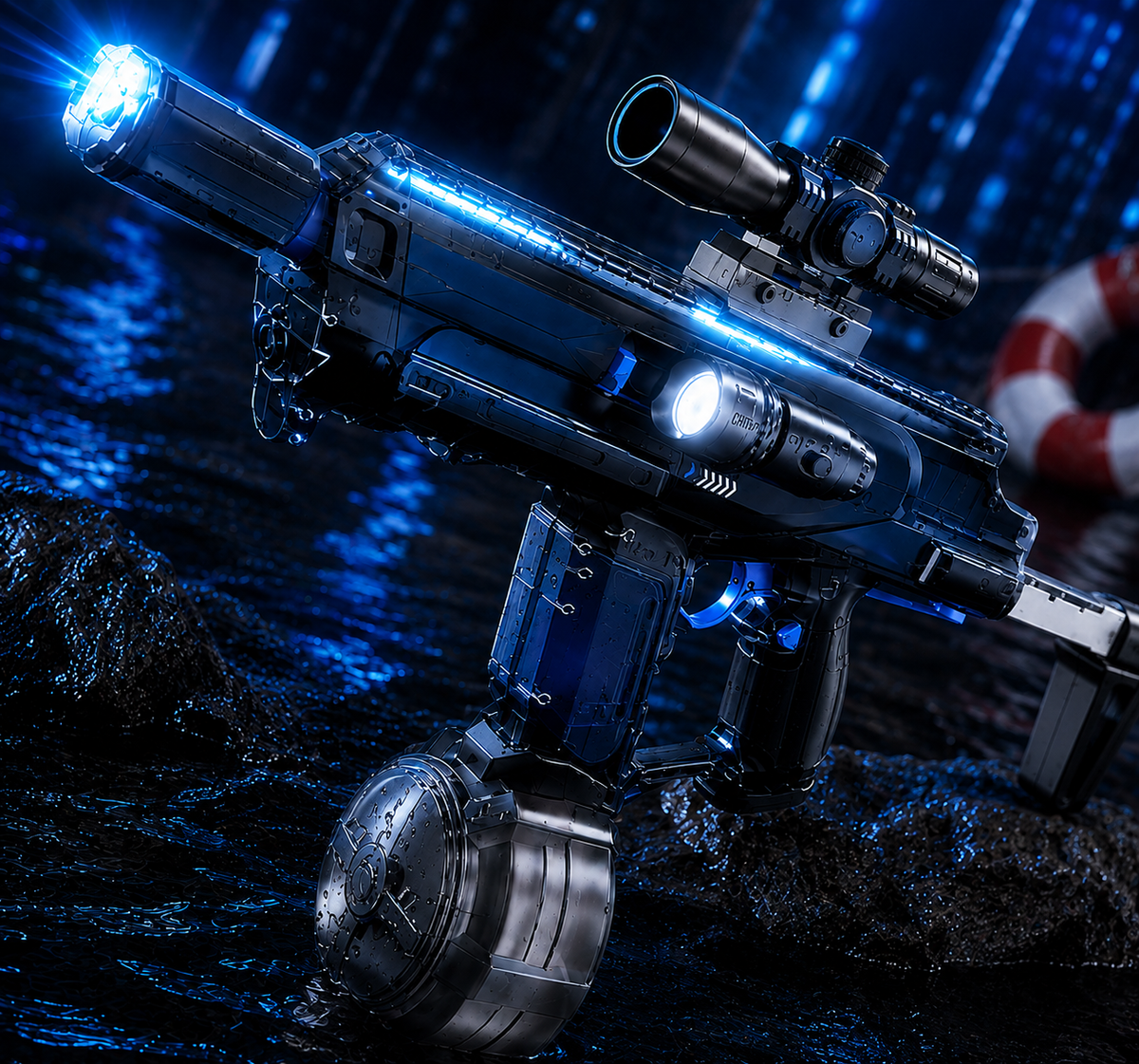 M9 RGB – Pistolet à Eau Électrique Automatique