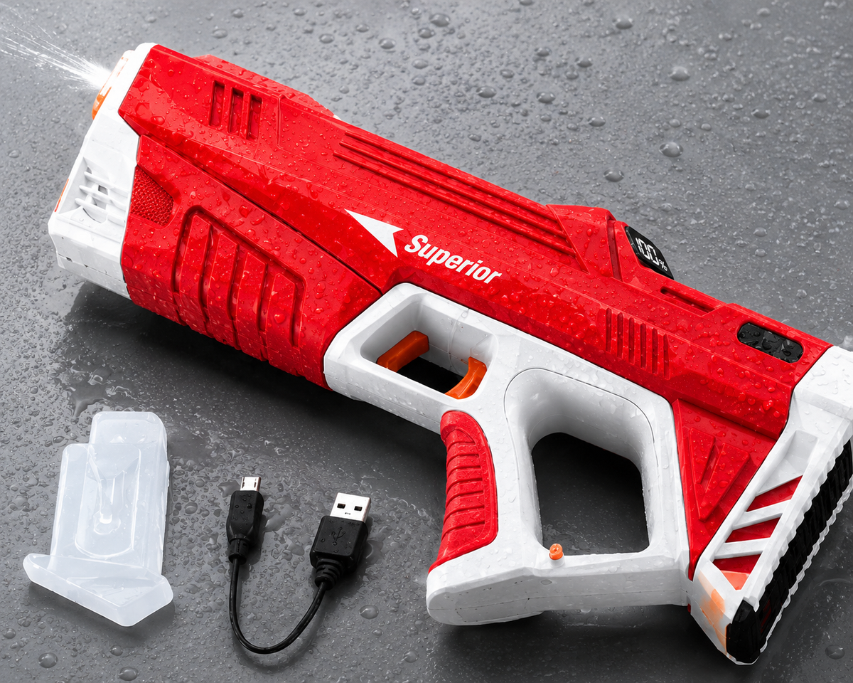 GelShot – Pistolet à Eau Électrique avec Écran