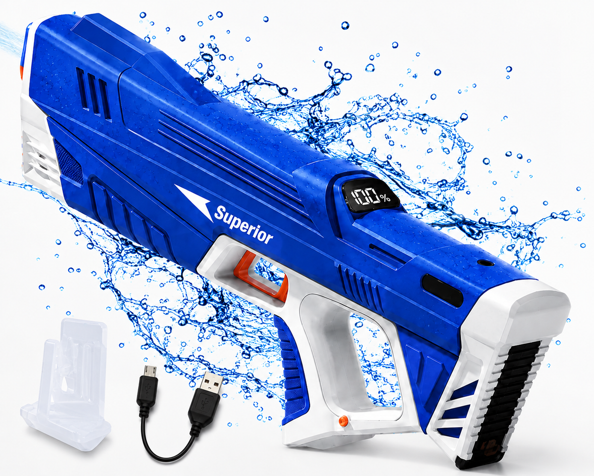 GelShot – Pistolet à Eau Électrique avec Écran